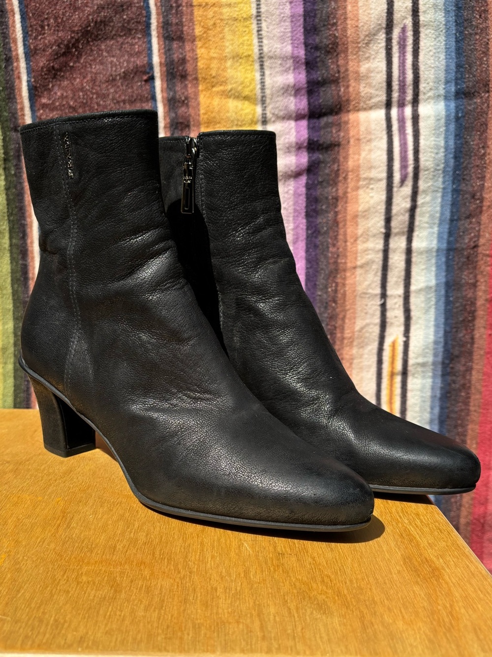 Prada Black Leather Women's Ankle Boots - 36 (US 6)